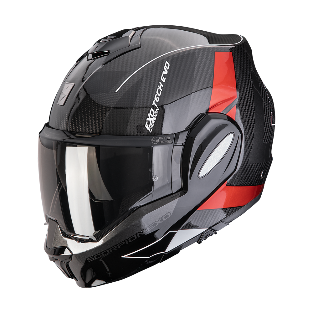 SCORPION EXO TECH EVO CARBON FLIP-BACK motocikla ķivere