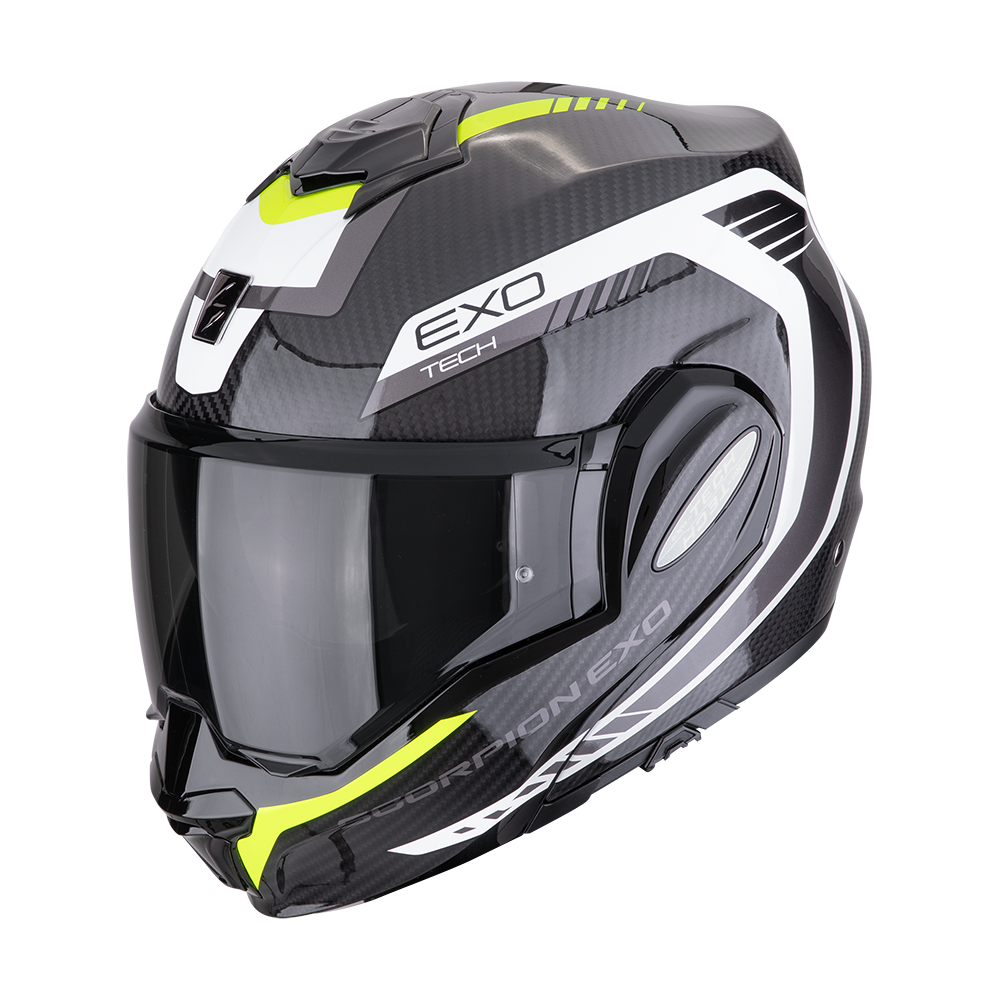SCORPION EXO TECH EVO CARBON FLIP-BACK motocikla ķivere