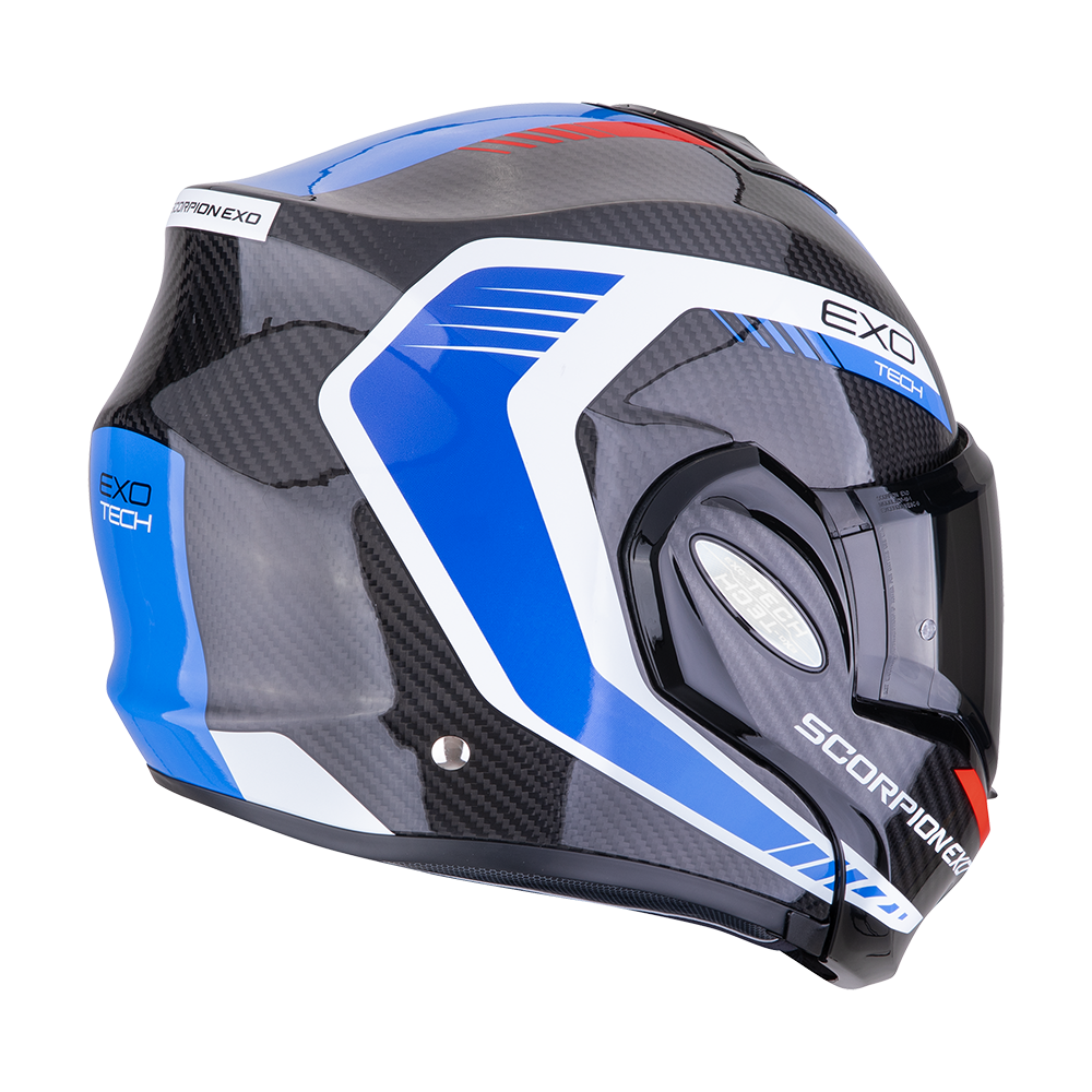 SCORPION EXO TECH EVO CARBON FLIP-BACK motocikla ķivere - Image 5